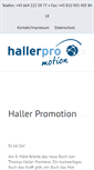 Mobile Screenshot of hallerpromotion.com